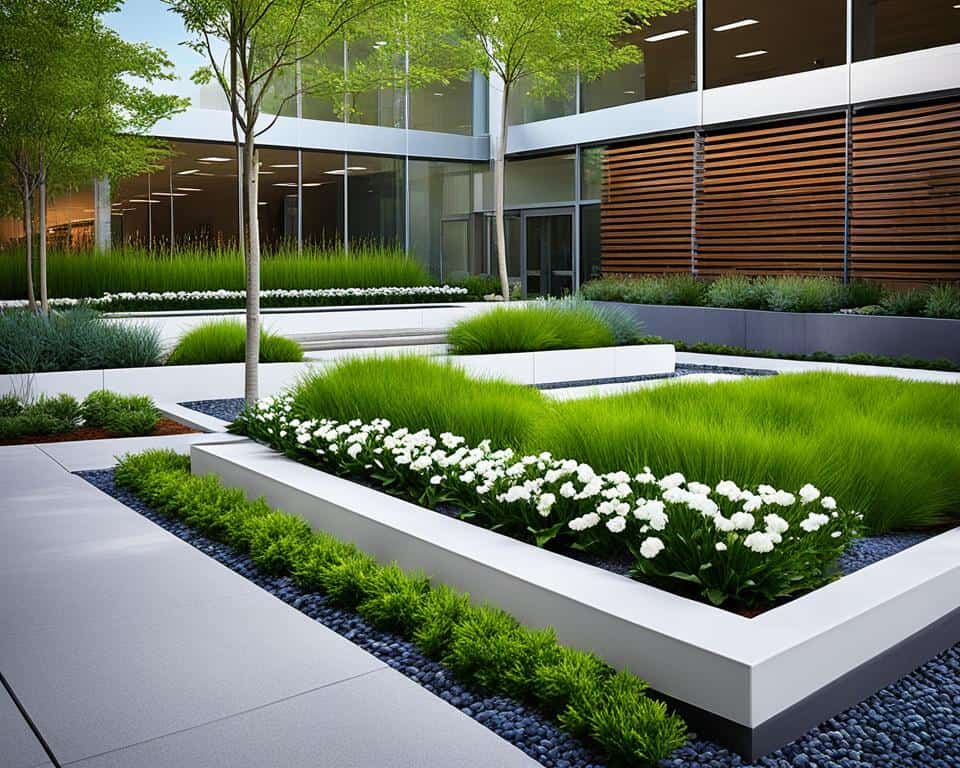 Innovative corporate landscape design